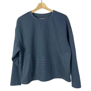 Under Armour Stone Blue Crewneck Pullover Sweatshirt M